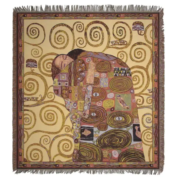 Klimt's Accomplissement Belgian Tapestry Throw