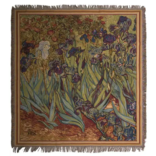 Iris II Van Gogh Belgian Throw