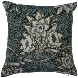 Tulips and Willows Belgian Couch Pillow