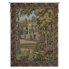 Como Garden with Trellis Border Italia Tapestry Wall Hanging