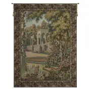 Como Garden with Trellis Border Italian Wall Tapestry