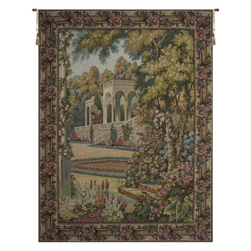 Como Garden with Trellis Border Italian Tapestry