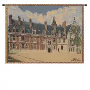Castle Blois Belgian Tapestry Wall Hanging - 19 in. x 14 in. Cotton/Viscose/Polyester by Charlotte Home Furnishings