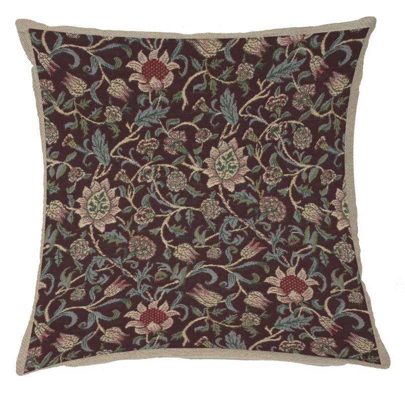 Fleur de Morris Damson Belgian Cushion Cover