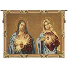 Sacro Cuore Gesu E Maria Italian Tapestry