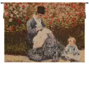 Camille et L enfant French Wall Tapestry