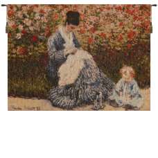 Camille et L enfant French Tapestry Wall Hanging
