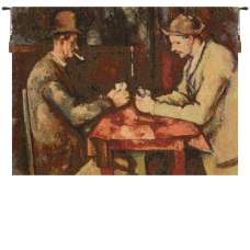 Card Players French Tapestry Wall Hanging