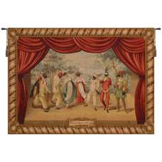 Commedy of Art French Tapestry Wall Hanging