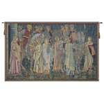 Departure of the Knights Large Italian Wall Hanging Tapestry