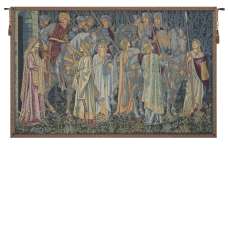 Departure of the Knights Large Italian Tapestry