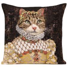 Grey Cat Sisi European Cushion Covers