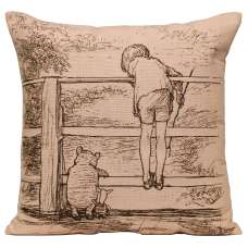Winnie and Christopher Decorative Tapestry Pillow