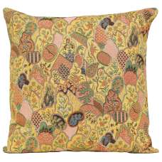 Mosaique Chinoise Yellow Decorative Tapestry Pillow