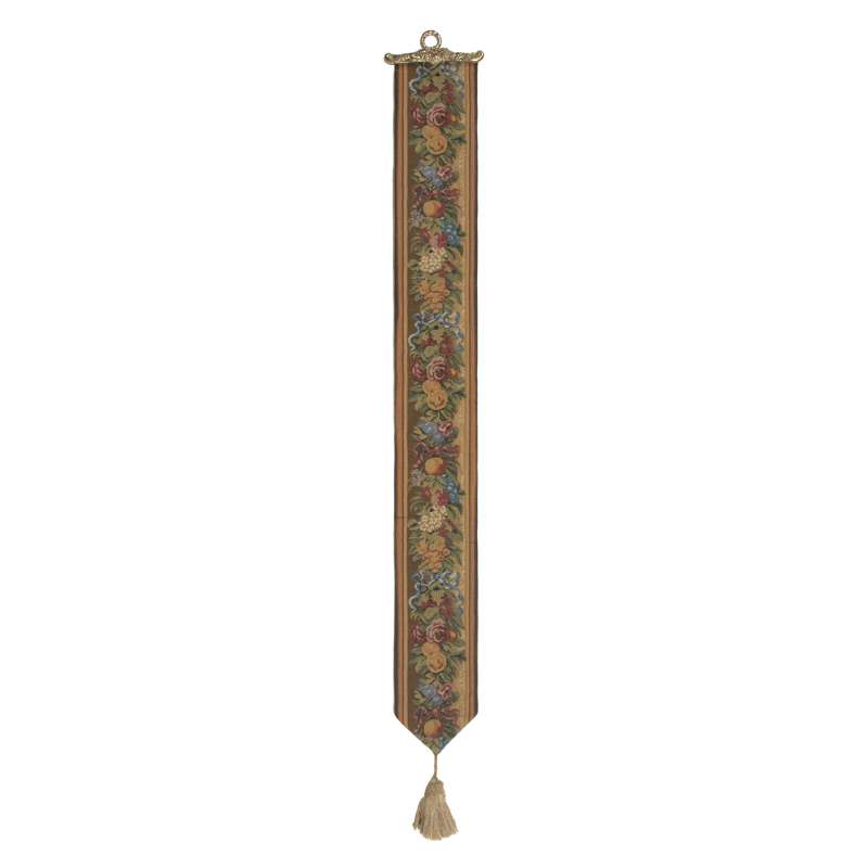 Fruit and Flowers I European Tapestry Bell Pull