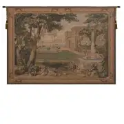 Verdure Fontaine French Wall Tapestry - 58 in. x 41 in. Cotton/Viscose/Polyester by Charlotte Home Furnishings