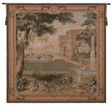 Verdure Fontaine Carree  French Tapestry Wall Hanging