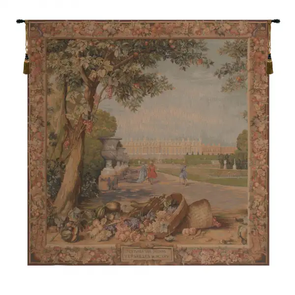 Charlotte Home Furnishing Inc. France Tapestry - 58 in. x 58 in. Charles le Brun. | Versailles Carree I French Wall Tapestry