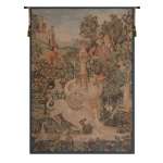 Licorne A La Fontaine I European Tapestry Wall hanging