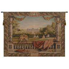 Terrasse Au Chateau I French Tapestry Wall Hanging