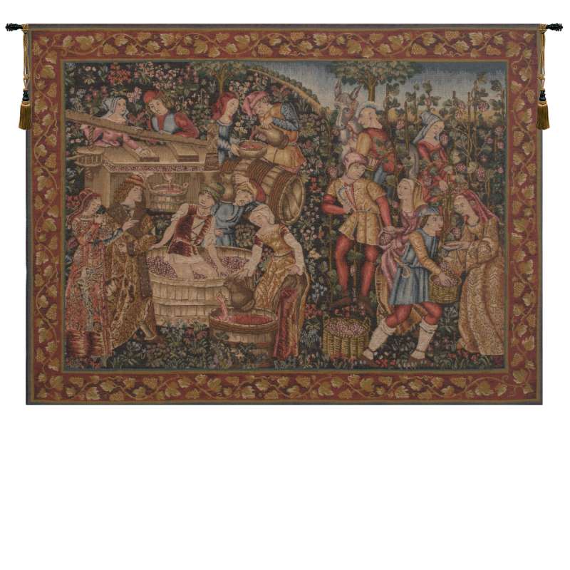 Grandes Vendanges  French Tapestry Wall Hanging
