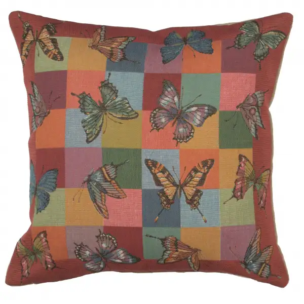 Charlotte Home Furnishing Inc. France Cushion Cover - 19 in. x 19 in. | Butterflies 1 Cushion
