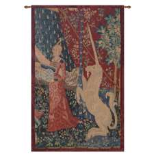 Jeune Fille Au Coffret French Tapestry Wall Hanging