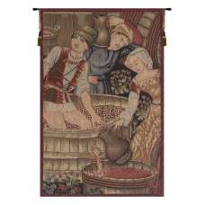 Le Pressoir Extrait French Tapestry Wall Hanging
