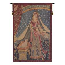 Dame au Chien I French Tapestry Wall Hanging