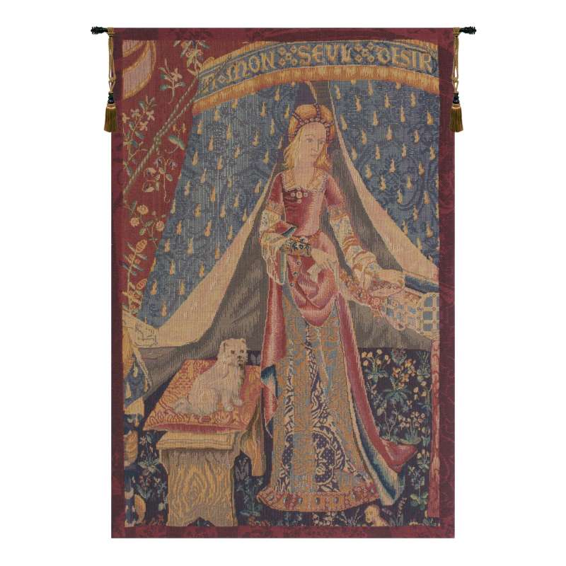 Dame au Chien I French Tapestry