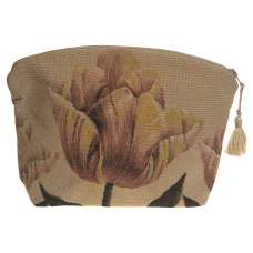 Orange Tullip Purse Tapestry Handbag