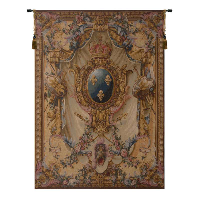 Grandes Armoiries Creme I French Tapestry Wall Hanging