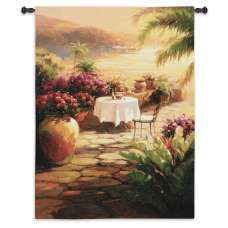Courtyard View II Tapestry Wall Hanging
