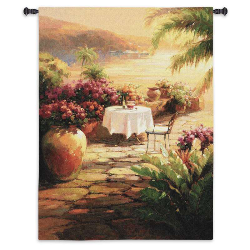 Courtyard View II Tapestry Wall Hanging
