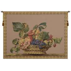 Fruit Basket Beige European Tapestry Wall Hanging