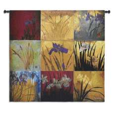 Iris Nine Patch Tapestry Wall Hanging
