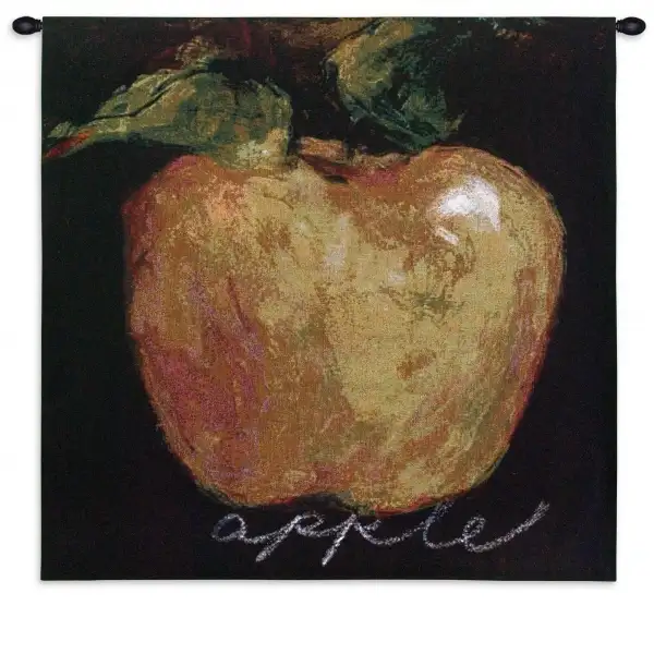 Charlotte Home Furnishing Inc. North America Tapestry - 35 in. x 35 in. Nicole Etienne | Green Apple