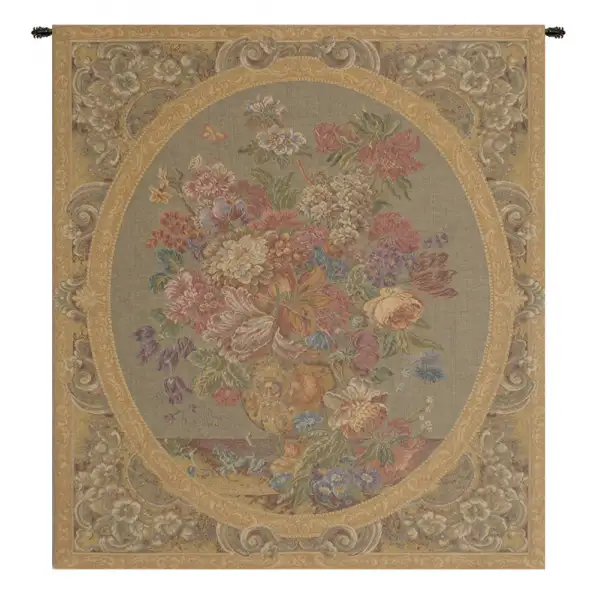Floral Composition in Vase Cream Italian Tapestry