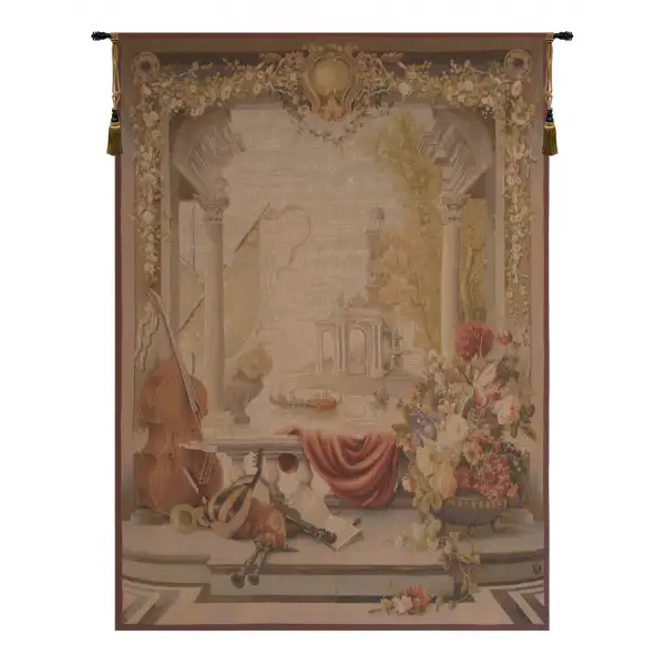Charlotte Home Furnishing Inc. France Tapestry - 44 in. x 58 in. | Le Port De Toscane French Wall Tapestry