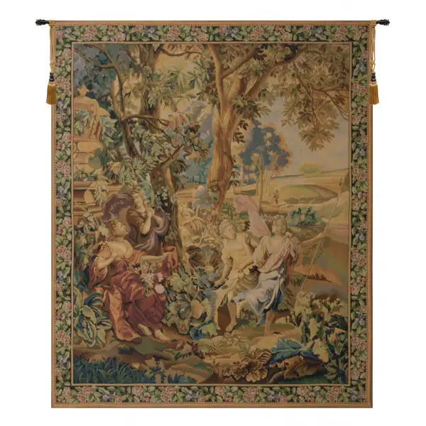 Charlotte Home Furnishing Inc. Belgium Tapestry - 53 in. x 66 in. Francois Boucher | Country Scene
