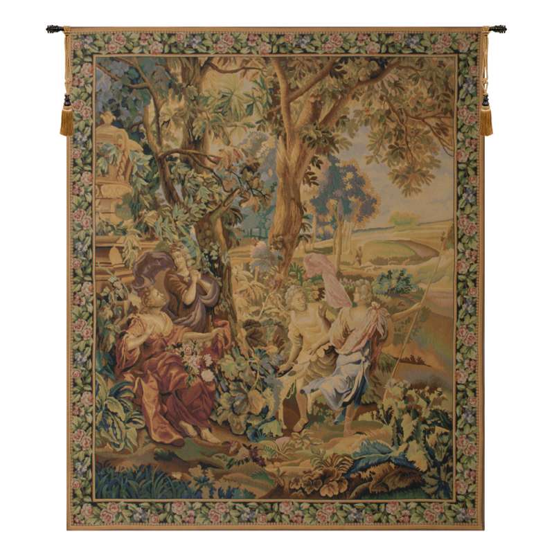 Country Scene Belgian Tapestry Wall Hanging