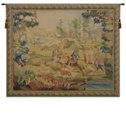 Hunt Belgian Tapestry Wall Hanging - 60 in. x 48 in. Cotton/Viscose/Polyester by Charlotte Home Furnishings