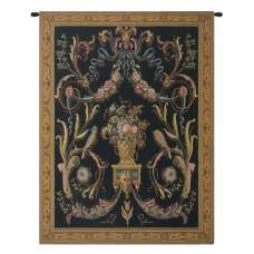 Birds Black Flanders Tapestry Wall Hanging