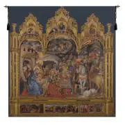 Adorazione Belgian Tapestry Wall Hanging - 56 in. x 58 in. Cotton/Viscose/Polyester by Gentile Da Fabriano