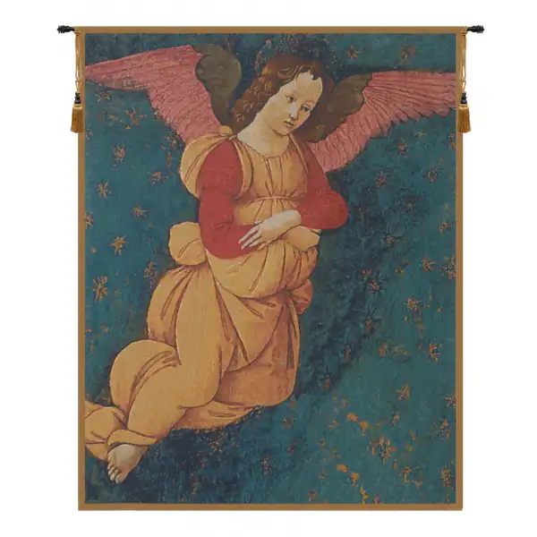 Angels Altarpiece Vertical Belgian Tapestry Wall Hanging