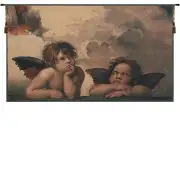 Angels By Raffael Belgian Tapestry Wall Hanging - 45 in. x 27 in. Cotton/Viscose/Polyester by Raphael