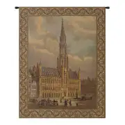 Town Hall Brussels Belgian Tapestry Wall Hanging