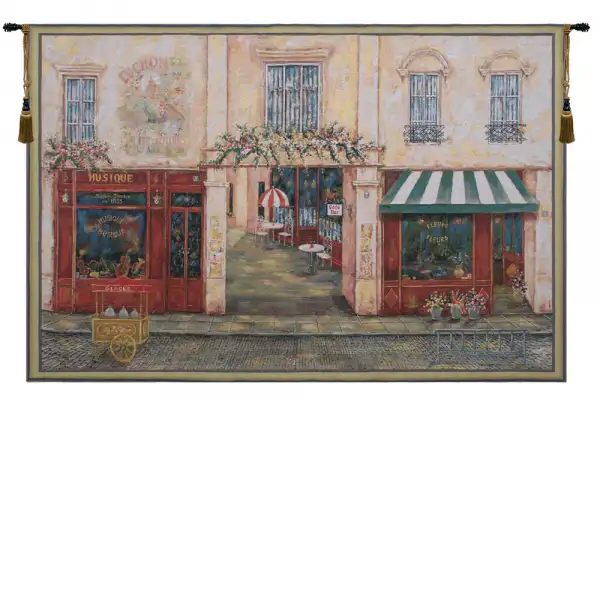 Charlotte Home Furnishing Inc. Belgium Tapestry - 70 in. x 46 in. | Luchon Terrasse