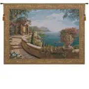 Capri Belgian Tapestry Wall Hanging - 46 in. x 34 in. Cotton/Viscose/Polyester by Robert Pejman