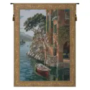 Lake Como Belgian Tapestry Wall Hanging